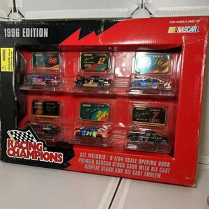 Nascar Racing Champion 1996 Premier Display Stand W/ Cars